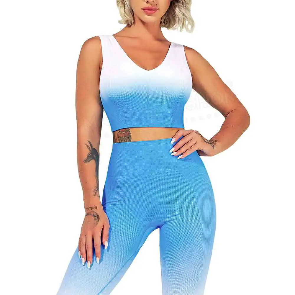 High Waist Solid Front Casual Women Yoga Set 2 Piece Long Breathable 100% Cotton Skinny Fit Unique Design Summer Best Selling