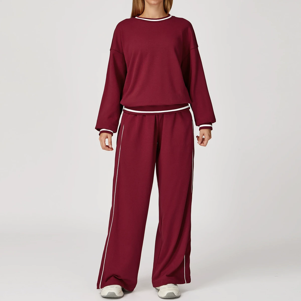 YanRuo New Autumn And Winter Sweatshirt, Comfortable And Versatile Sweatpants, Yoga And Sportswear Set For Women