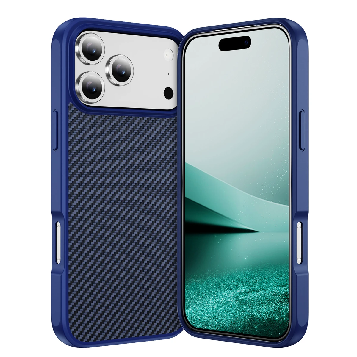 Trending New Design CF Texture Shockproof Mobile Phone Case for Iphone 17/16/15/14/13/pro/promax&Samsung S23/S24/S25/S26