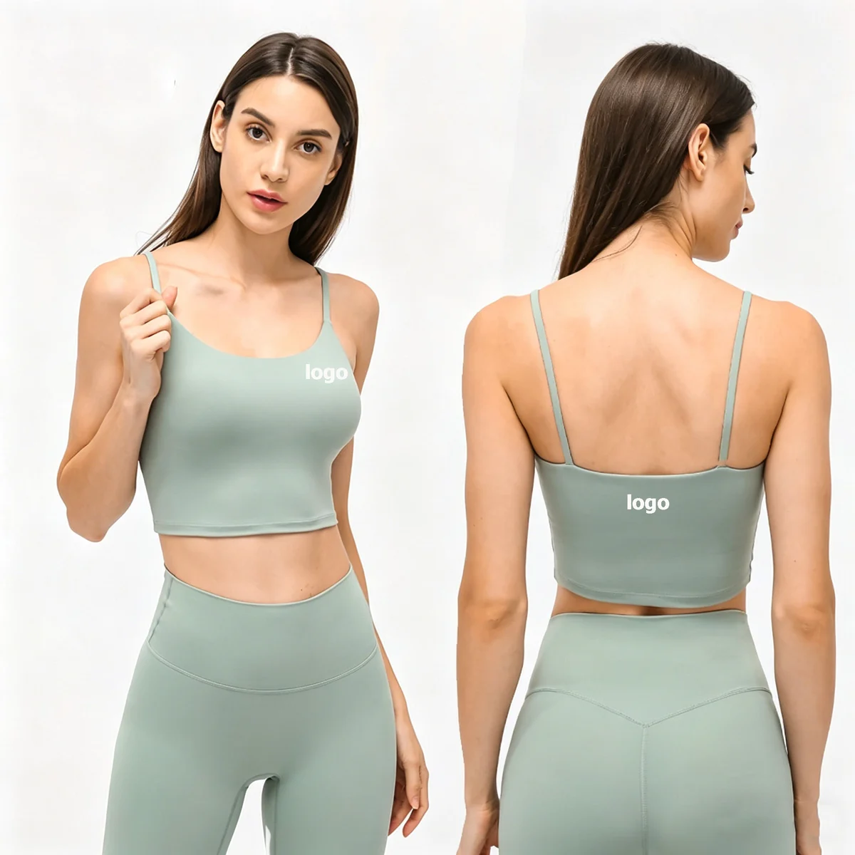 Custom Women's High Support Breathable Lightweight Sports Bra with Removable Pads for Yoga & Workout-Backless Racerback Design
