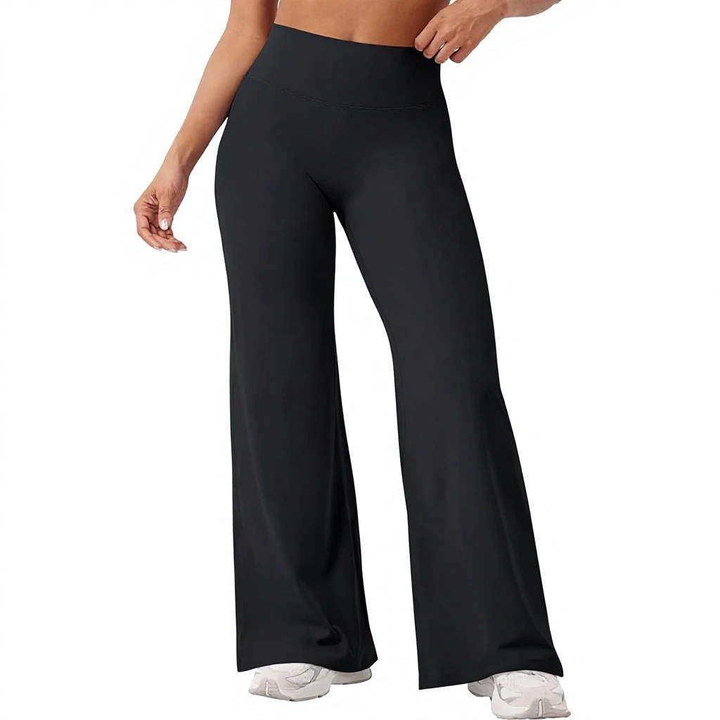 YEOREO Sporty Stretch Womens Workout Leggings No Front Seam Straight Leggings 29