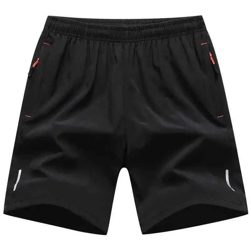 Summer New Arrival Men's Sports Shorts Comfortable Elastic Waist Breathable Knitted Short Trousers Casual Solid Plus Size