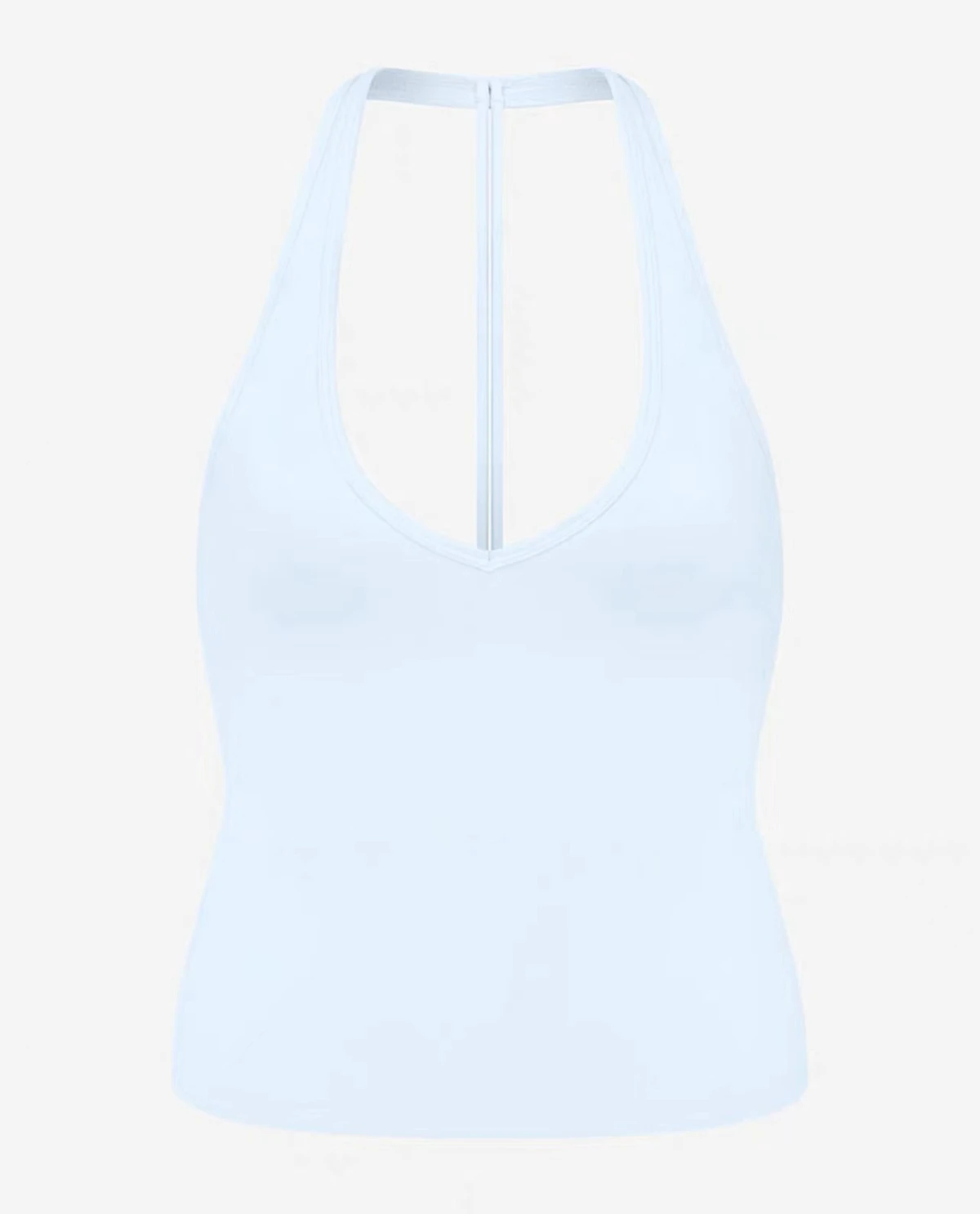 New Breathable Women's Sports Fitness Vest Crop Top Skinny Fit Yoga Training V-Neck Chest Pad Front Hanging Neck Beauty Back