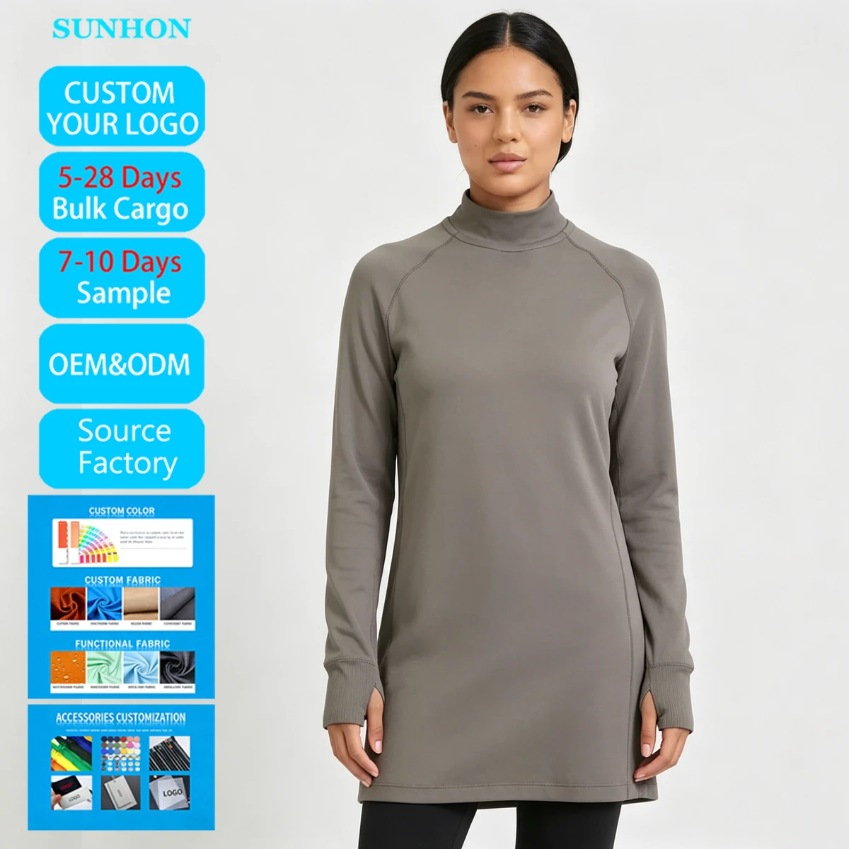 High Quality Sportswear Breathable Fast Drying Quarter Zipper Spandex Nylon High Waisted Seamless Womens Long Sleeved Yoga Top