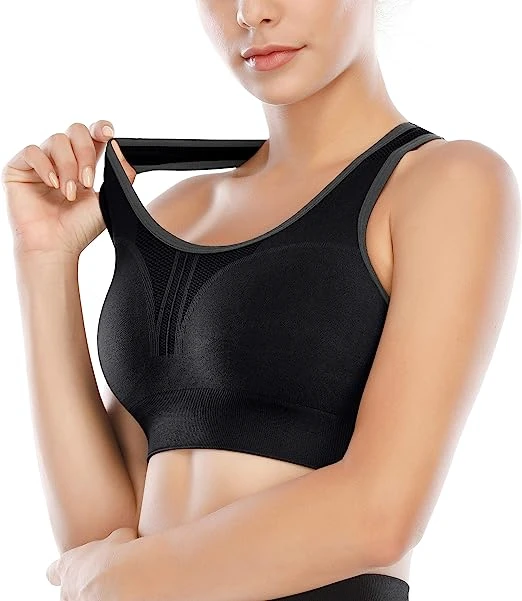 Wholesale Girls Workout Gym High Support Sports Bra for Women Yoga Fitness Related Sportswear Breathable Sports Bra Set