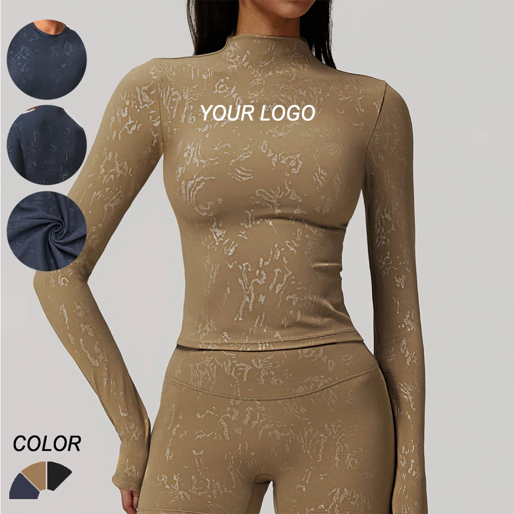Yoga Wear Workout Running Long Sleeve Gym Fitness Sports Top for Women