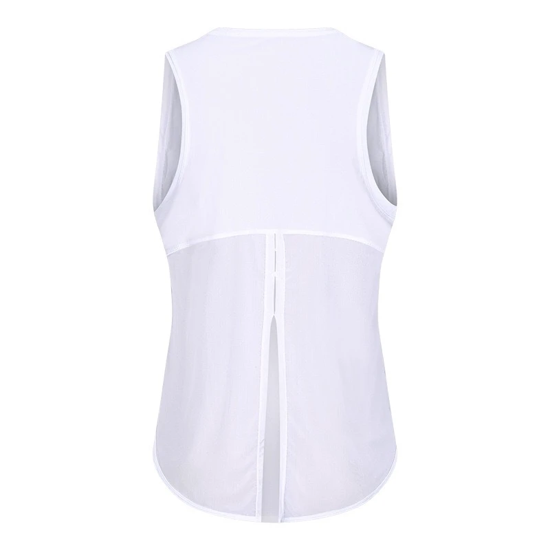 2026 New Style Plus Size Sleeveless Yoga Top Back Slit Allows Customizable Round-neck Design Quick Dry Breathable Lightweight