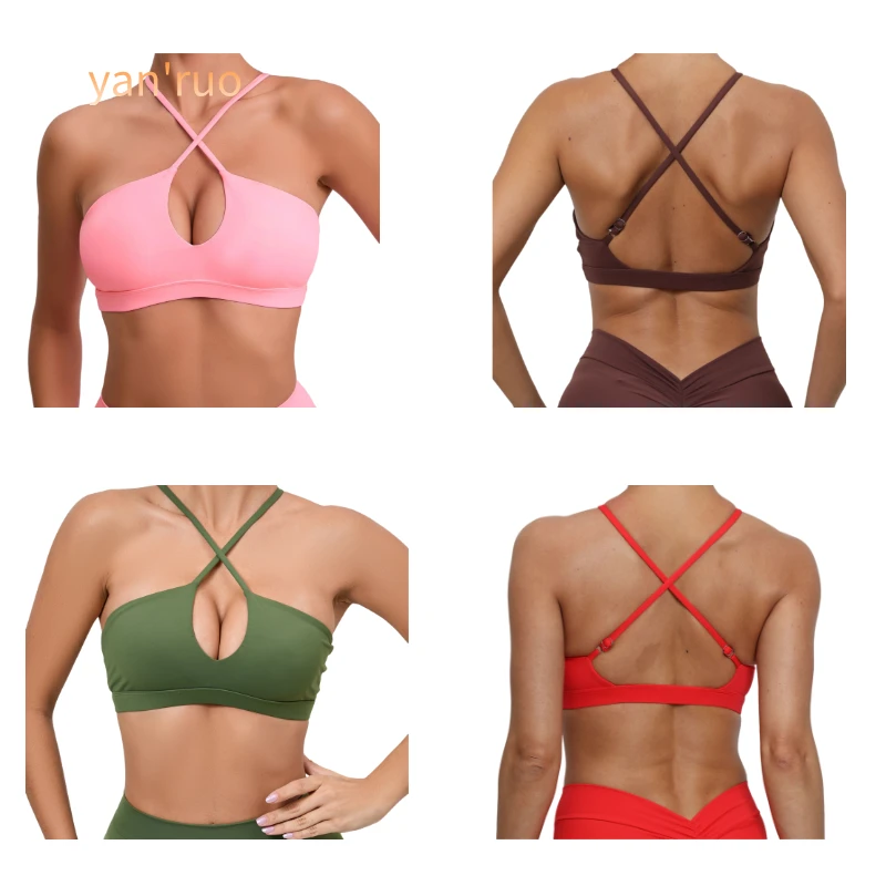 Women's Breathable High-Impact Sports Bra with Unique Print Design for Yoga and Fitness