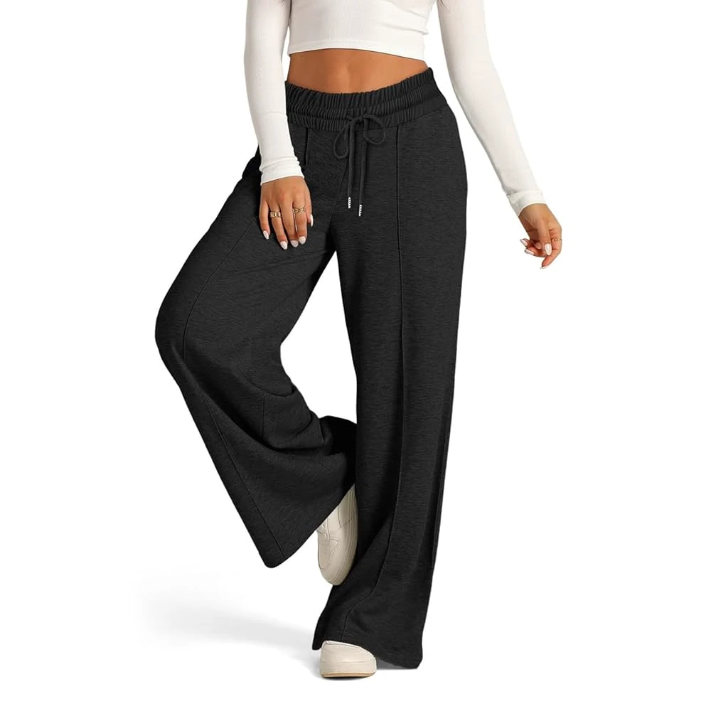 Women's Plus Size Mid Baggy Sweatpants Loose Fit Eco-Friendly Elastic Breathable Cozy Streetwear Lounge Travel Wear Wholesale
