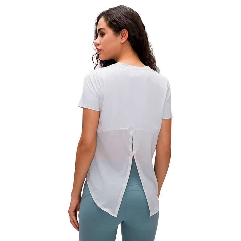 Light Weight Gym Crop Tops T-Shirts Women Shirts Active Dry Tshirt Streetwear Women's Short Sleeve Shirt Woman Tops Fashionable
