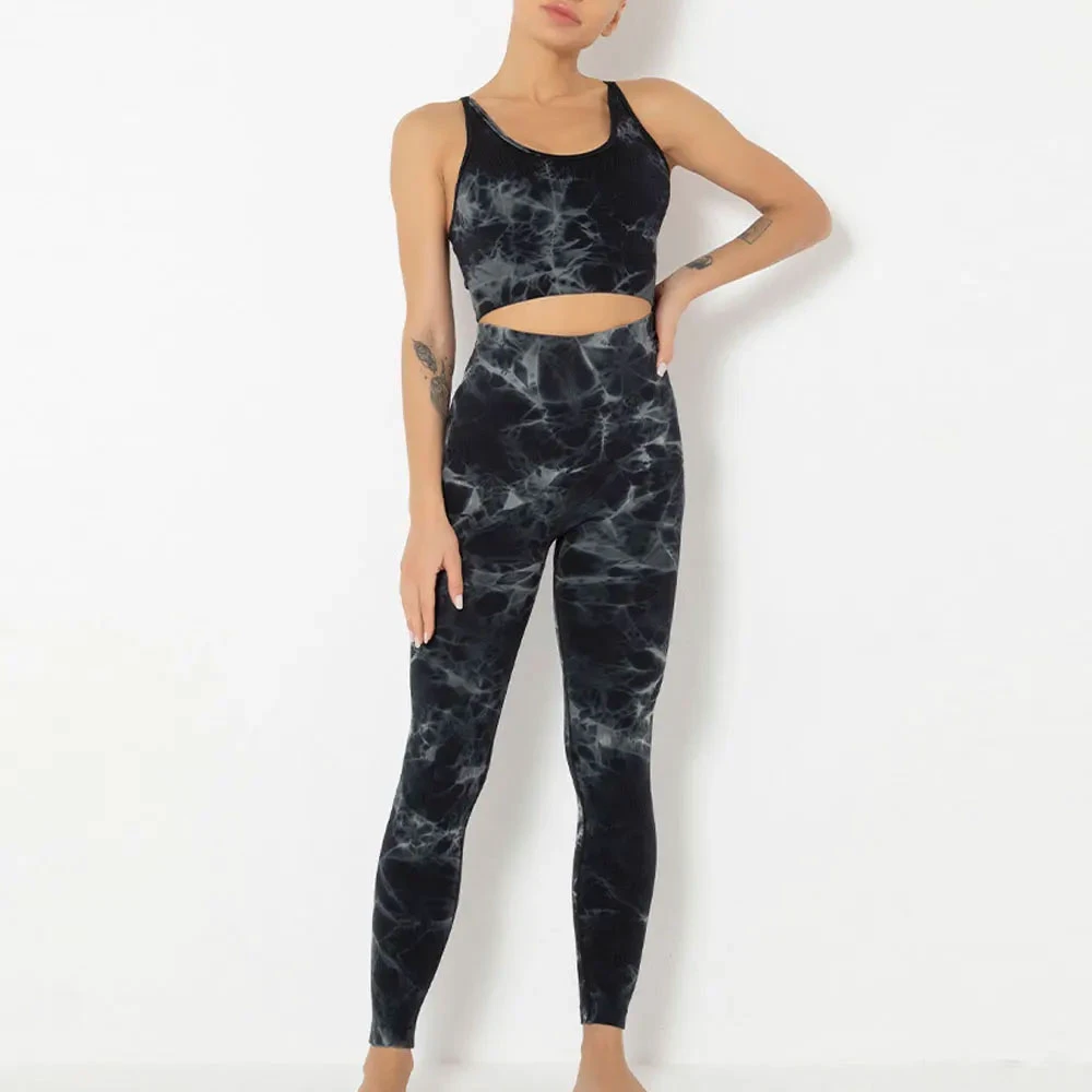 Custom Color Solid Summer Women Yoga Sets Breathable Quick Dry 2-Piece Sportswear for Fitness Gym Running