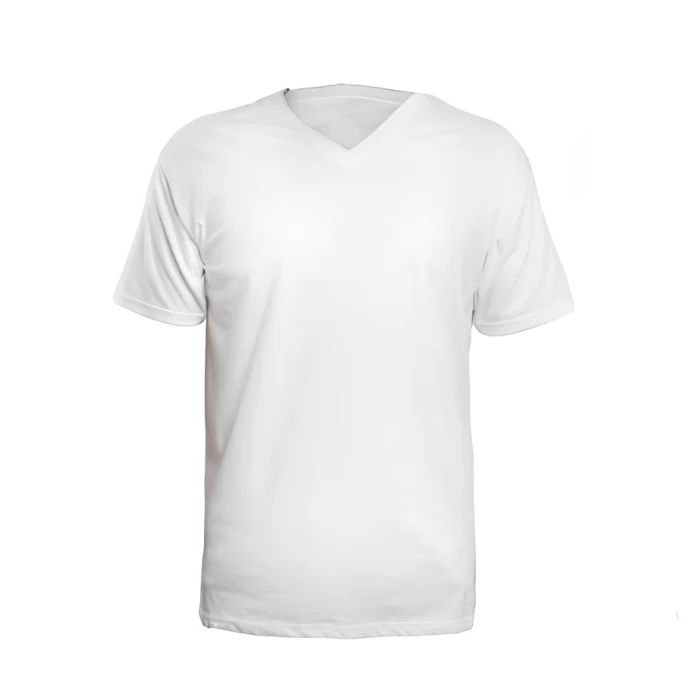 V Neck T-Shirt Mens Womens 100% Cotton Loose Fit Short Sleeve Screen Printed Custom Logo Front Wholesale Bulk Knitted Jersey