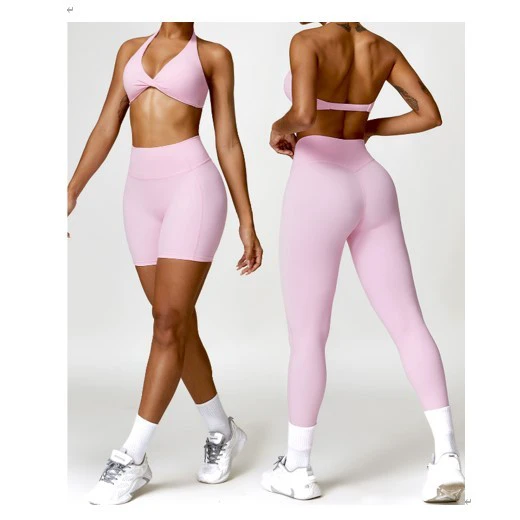 New 2 Piece Yoga Suit Fitness Sport Wear Yoga Active Wear Bra Leggings Set Custom Gym Sexy Yoga Sets