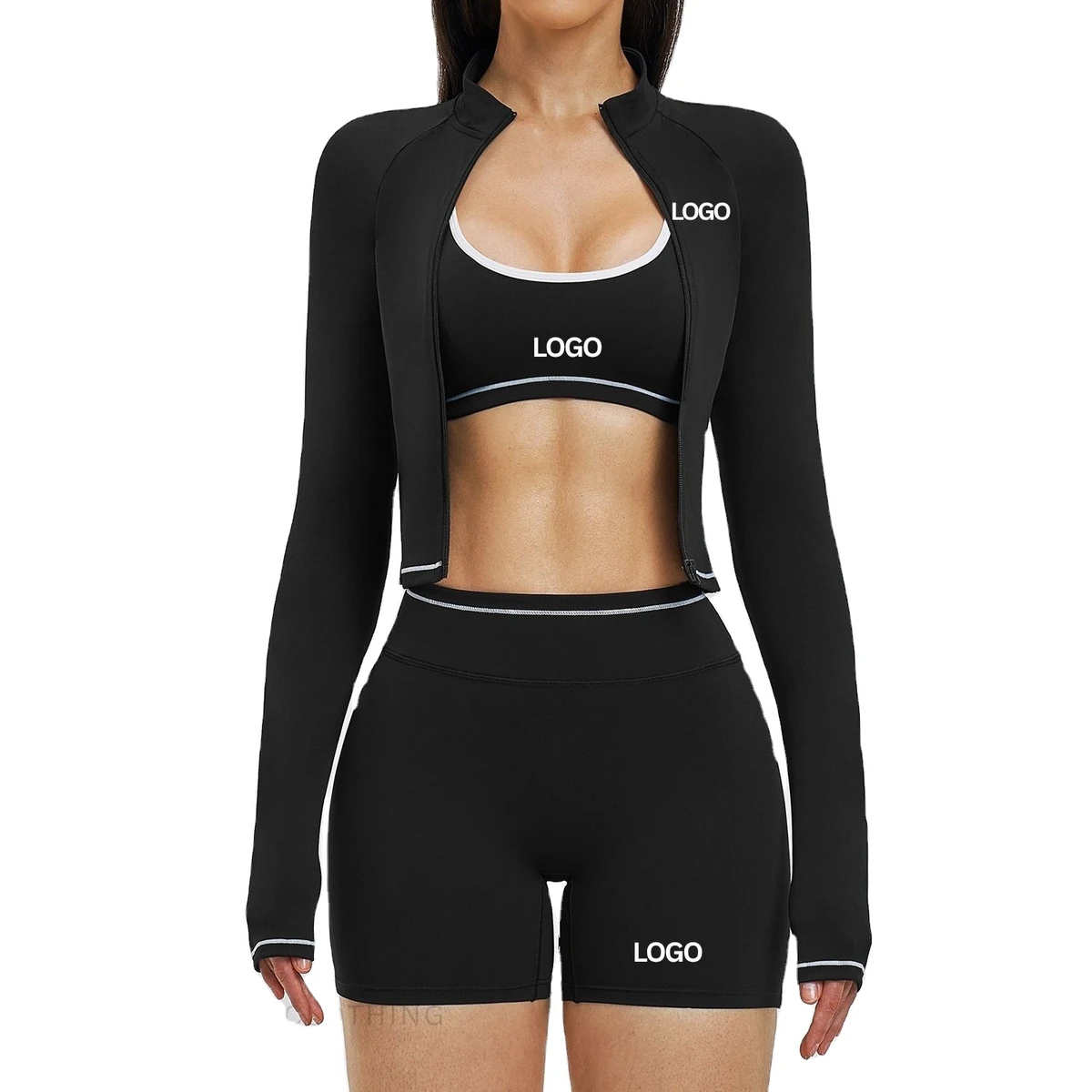 Women Yoga Outfit Fitness Workout Activewear Set Naked Feel Sportswear Two Piece Fitness Workout Outfit Seamless Sportswear Set