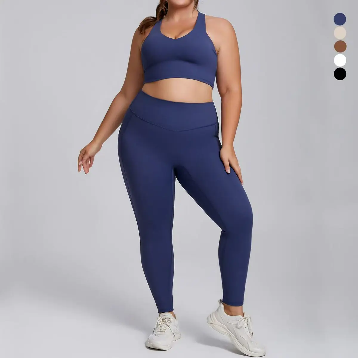 Women's Lightweight Seamless 2-Piece Yoga Set Mid Waist Tight Sleeveless Hip Pants Elastic Waist Long Sleeve Solid Legging Quick