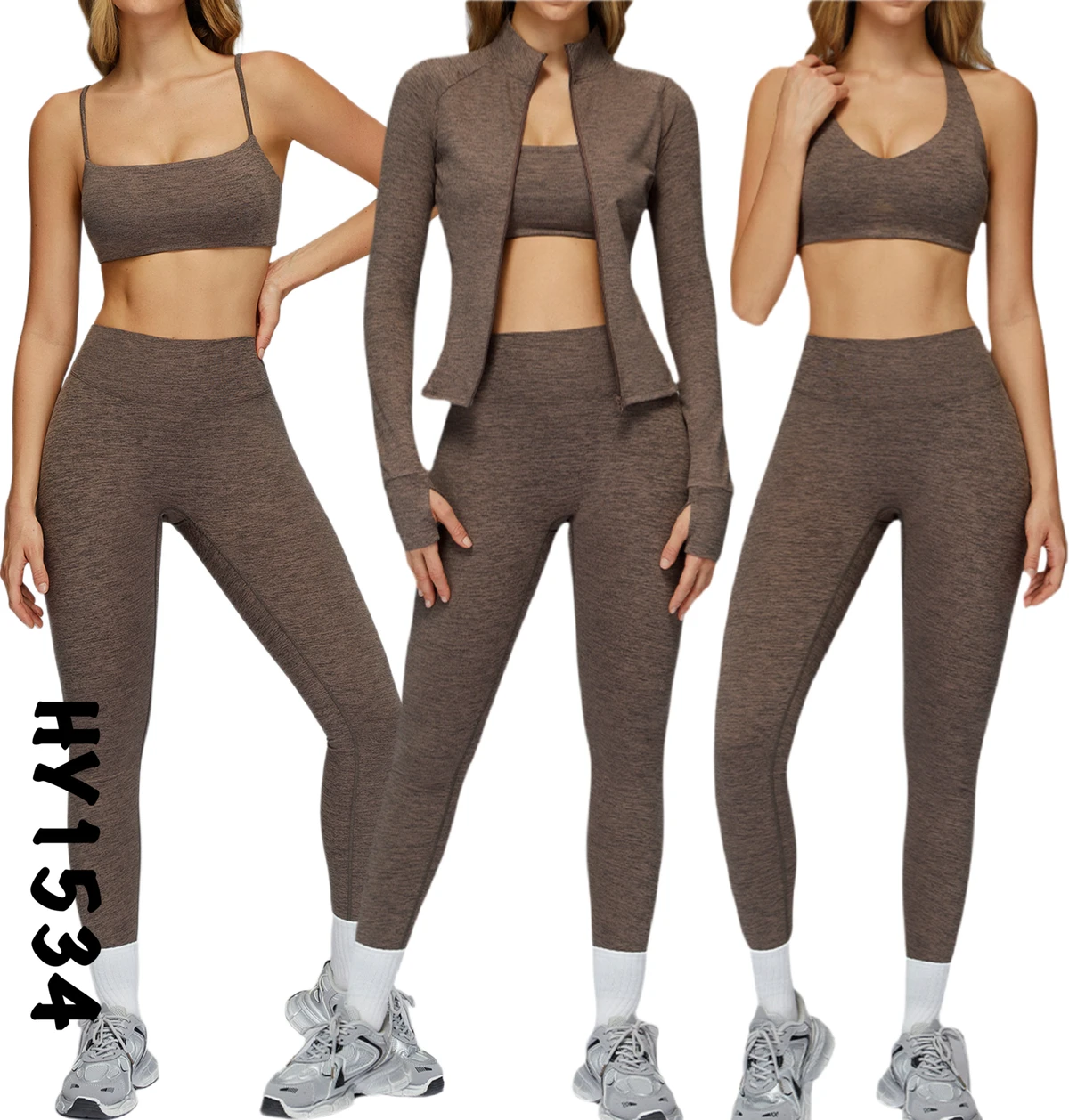 Custom Logo Fitness Clothing Woman Breathable Sports Bra Yoga Gym Activewear Set 4 Piece Leggings Gym Fitness Sets for Women