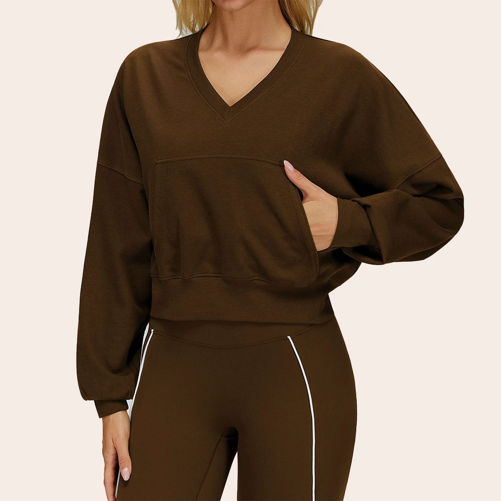 Autumn Winter Custom New Arrival Wholesale Yoga Athletic Wear Women Thermal Long Sleeve Sports Top for Women