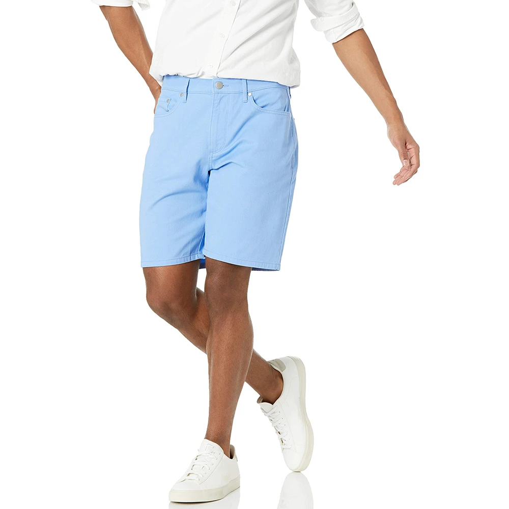 Factory Direct Sale Men's Plus Size Casual Shorts Elastic Waist Solid Canvas Quick Dry Breathable Workout Shorts