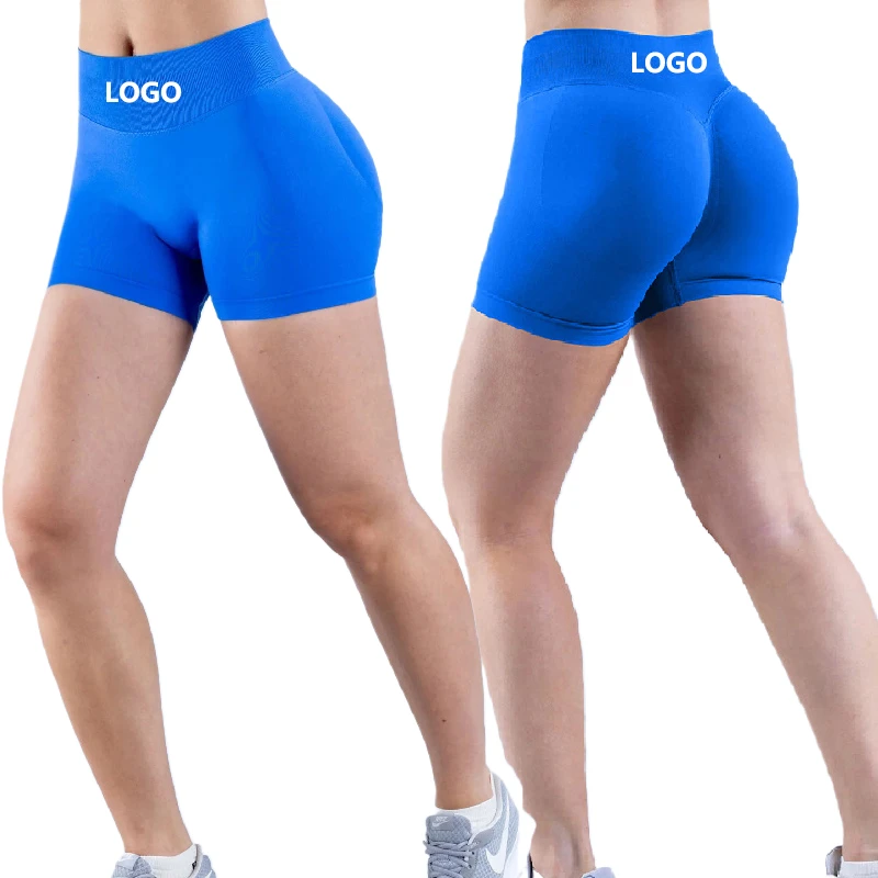 YMR-2001 High Elastic Breathable Quick Dry Scrunch Seamless Sports Shorts Low Waist Short Gym Fitness Leggings Yoga Women