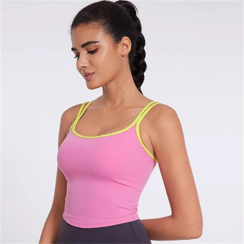 Women's High Waist Scrunch Yoga Leggings Fitness Tops Solid Activewear Workout Suit Breathable Seamless Gym women's gym tank top