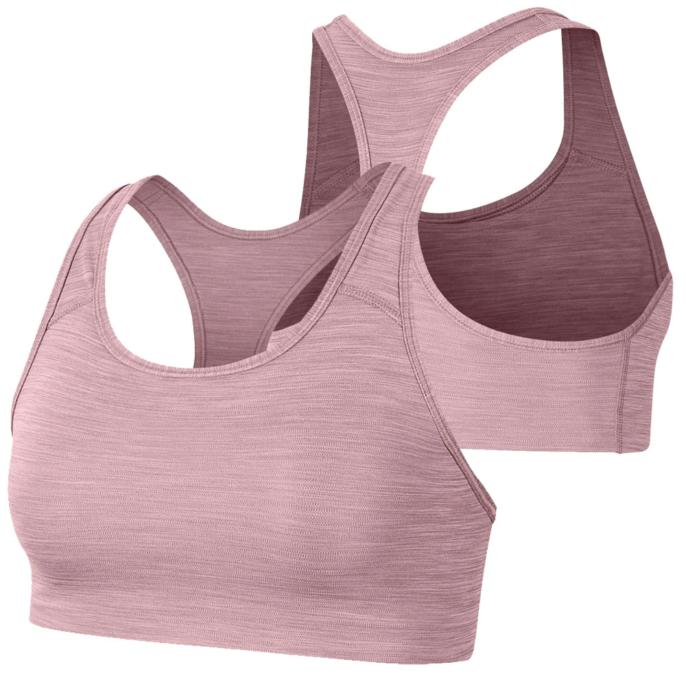 Women's High Support Adjustable Strap Sports Bras with Front Logo Breathable Spandex/Nylon for Adults-Casual Fitness Gym Bra