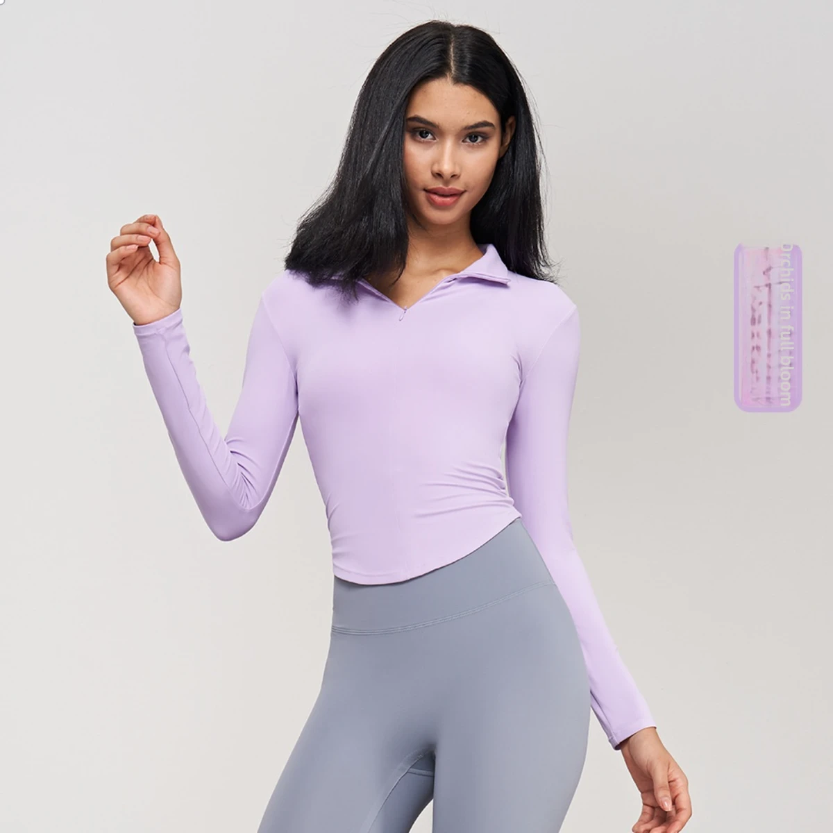 Gale Active Sweden: Longline Sports Bra Built on Polyester/Spandex Tricot Knit