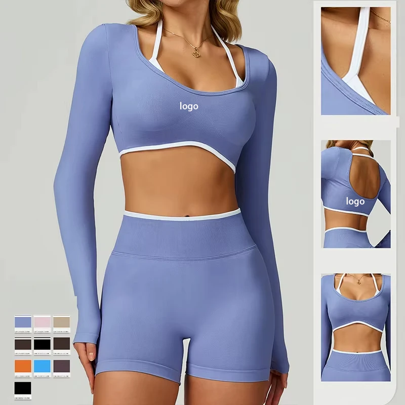 Women's Lightweight Running Yoga Top Gym for Women Yoga Top Women Running Athletic Workout Long Sleeve Shirts with Built in Bra