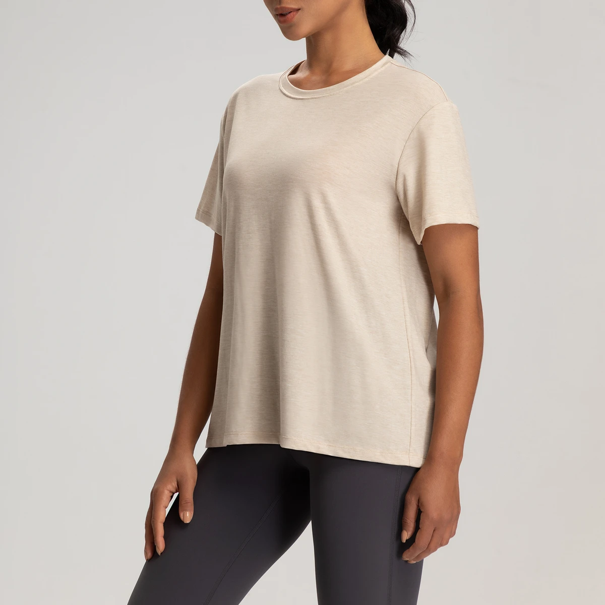2026 Summer for Yoga Top for Women Round Neck Breathable Short-sleeved Tight-fitting Sports Loose Top T-shirts