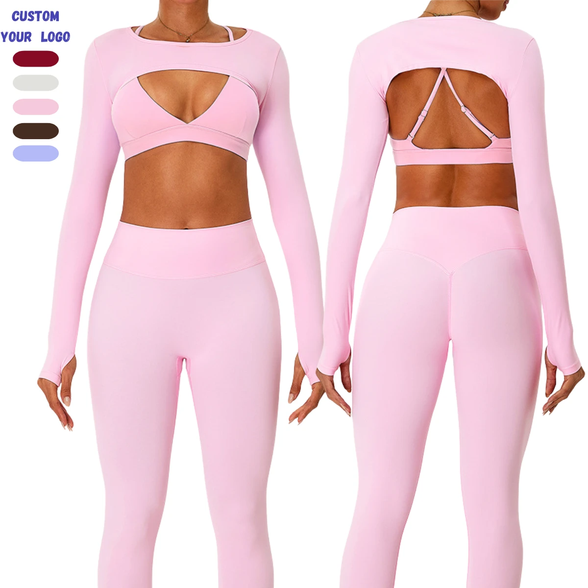 Women Cropped Yoga Shrug Long Sleeve Brushed Naked Feel Workout Top with Thumb Hole Stylish Cover up for Fitness and Athleisure