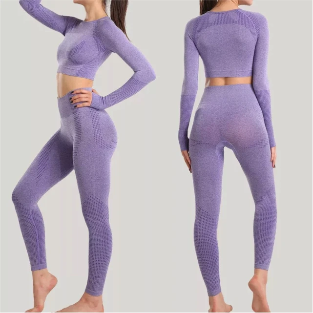Women's Plus Size Waterproof Solid Seamless Workout Yoga Set with Shorts-High Waist Gym Fitness Sportswear