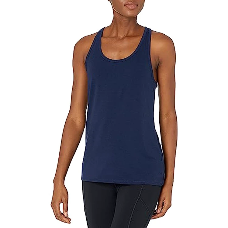Women's Racer-back Gym Stringer Vests Activewear Yoga Fitness Tank Top Women Quick Dry U-Neck Singlet Vest Ladies