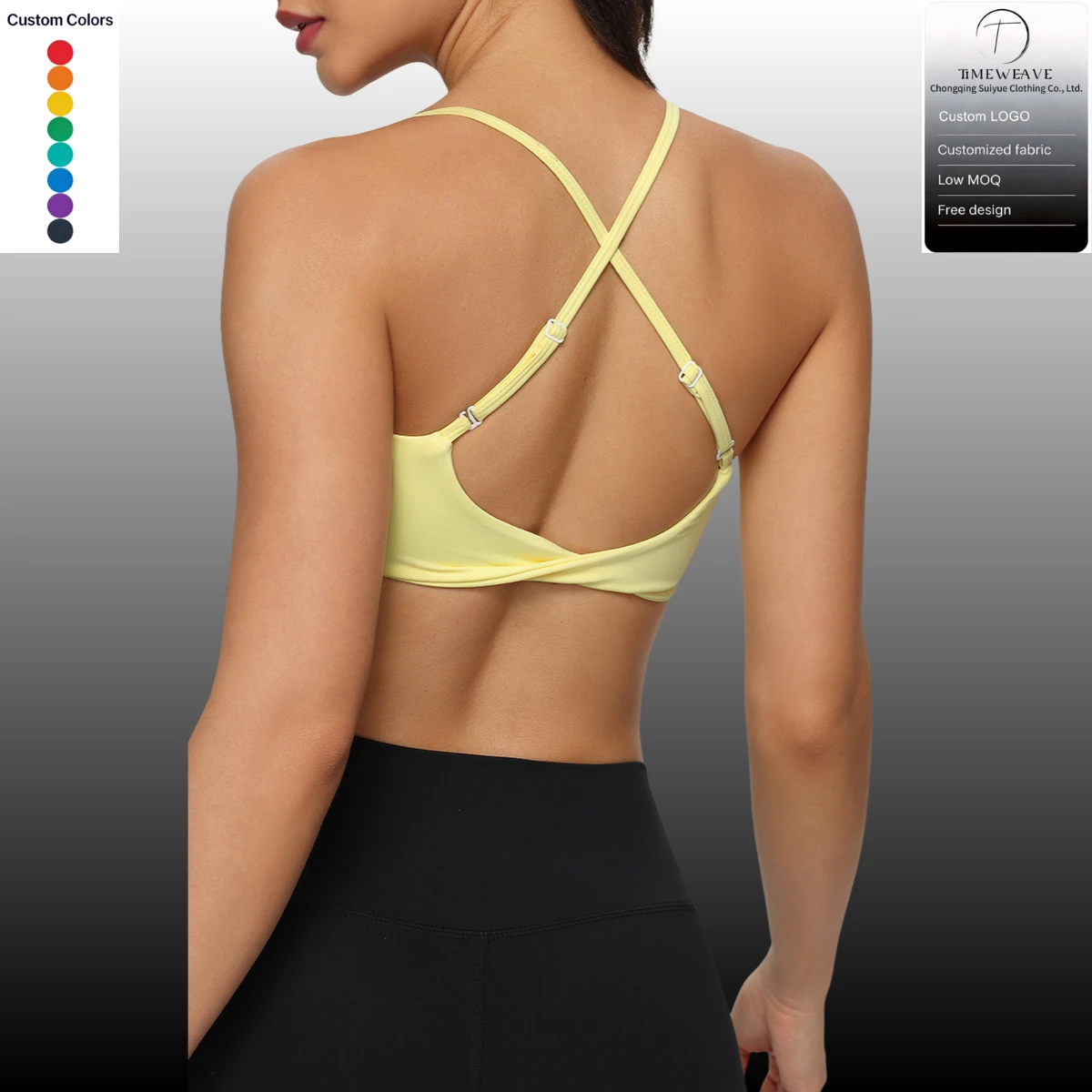 Womens Sports Bra Custom Gym Clothes Womens for Yoga Workout Spandex Nylon Plus Size Womens Clothing Wholesale Ready