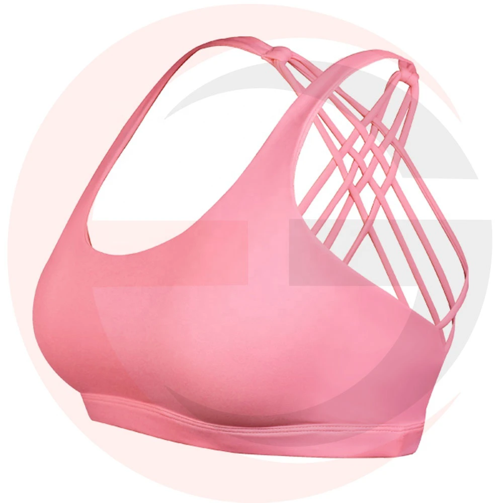 U-shaped Beautiful Back Sports Bra for Women Color Blocking Design Yoga Top Quick Dry High Support Fitness Bra