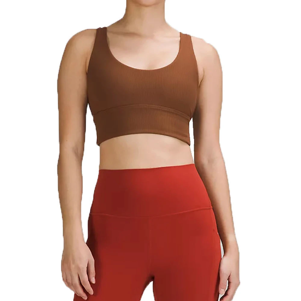 Hot Selling Simple Medium Support Breathable Quick Dry Spandex/Nylon Sports Bra for Women MADE BY BS 2027