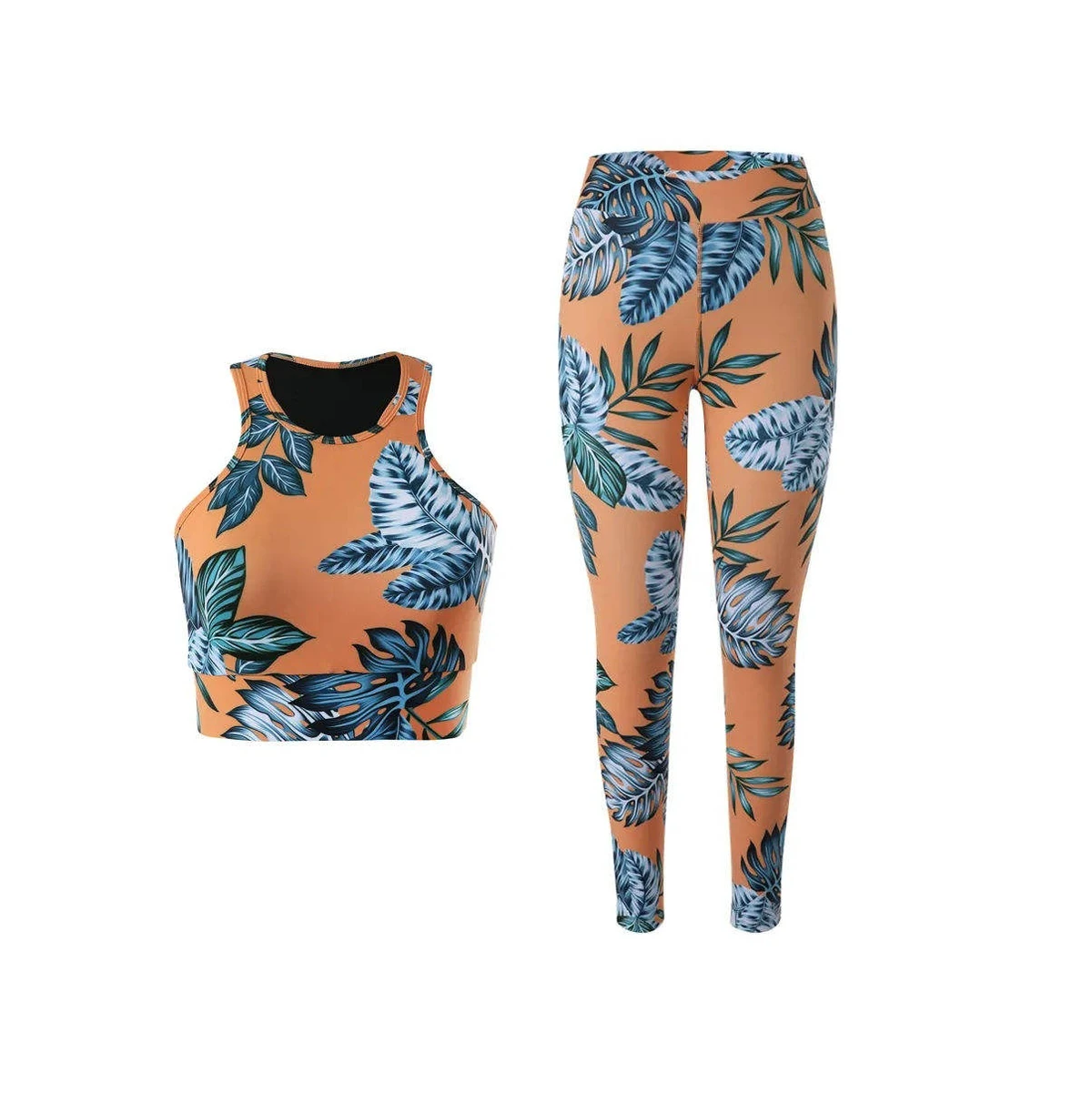Custom High Quality Women's Yoga Set Solid Pattern Breathable Lightweight Quick Dry Eco-Friendly Mid Waist Active Wear for Gym