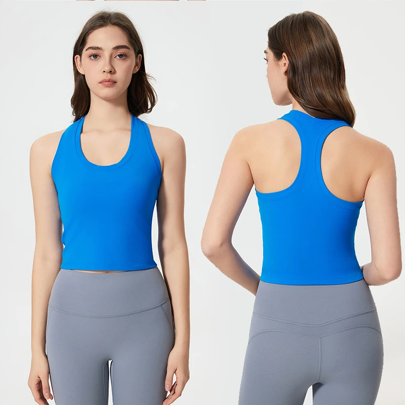 YMR-D25032 Wholesale Sports Bra Women's High Elastic Slim Fit I-shaped Beautiful Back Gym Running Yoga Vest