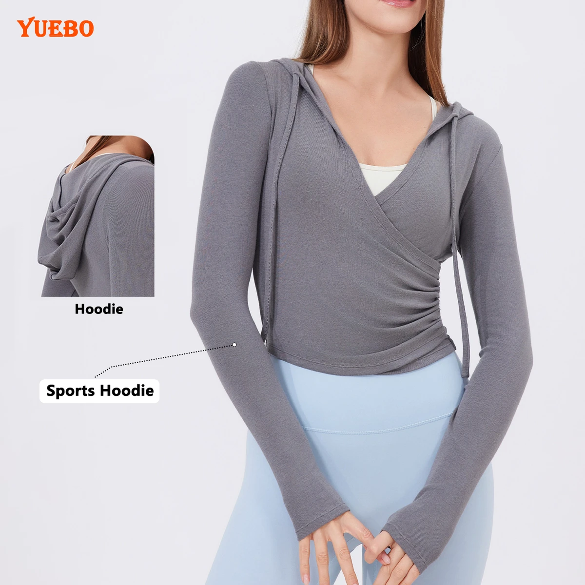 High-quality Yoga Top for Wearing Fitness Clothes Running Yoga Long Sleeves for Slimming Quick Drying Sports T-shirt for Women