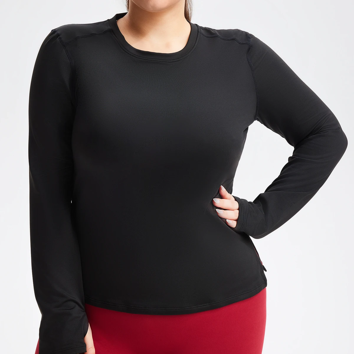 Long Sleeve Summer Workout Tops Yoga Gym Sun Shirt Girls Women Compression Mesh Back T Shirts