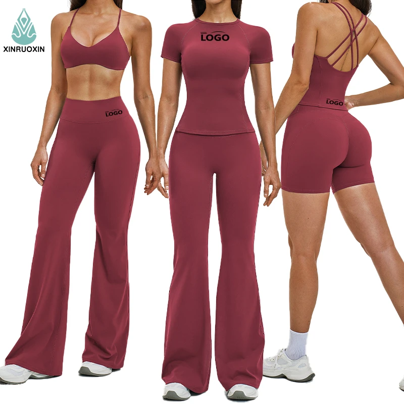 Factory Outlet Women's Sport Casual Wear Fitness High-elasticity and Quality Yoga 6-pieces Sportswear Sets