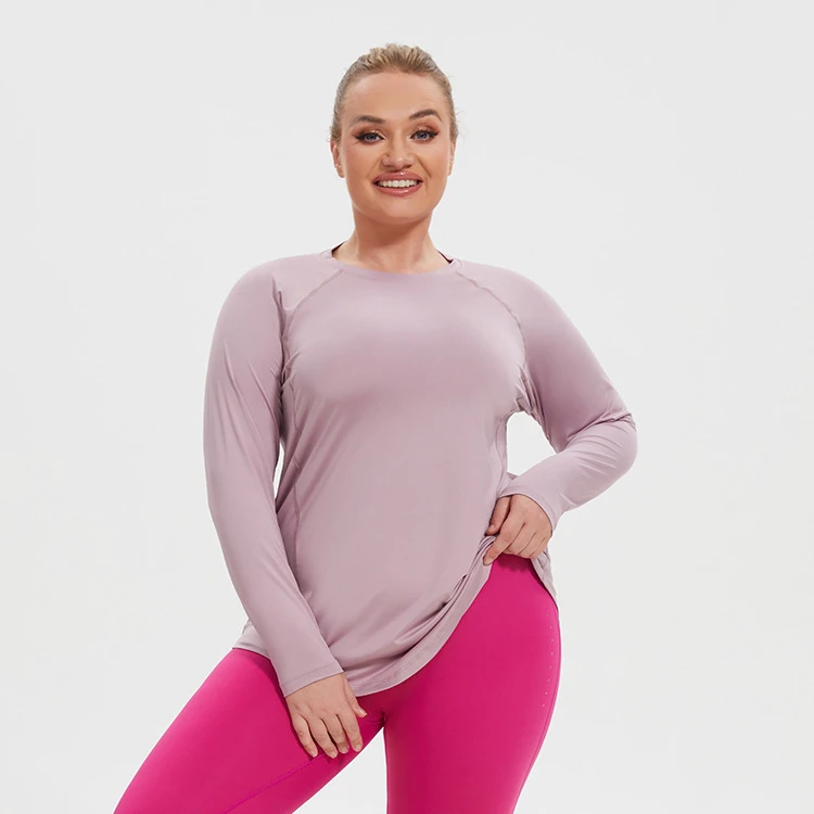 Custom Women's Loose-Fitting Lightweight Eco-Friendly Quick-Drying Full-Sleeved Yoga Jacket Breathable Spandex/Nylon Fitness