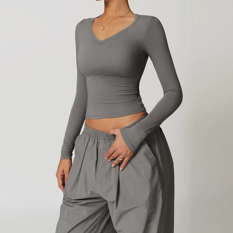 Tight Yoga Long Sleeve Women Running Fitness Top Slim Long Sleeve Sports Shirt Long Sleeve Top Mesh Gym t Shirt for Women