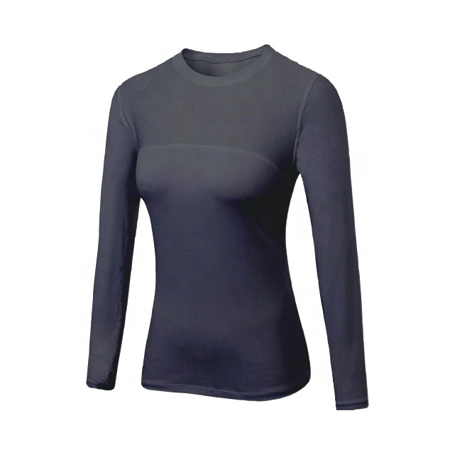 Women's Super Thermal Long Sleeve Base Layer Active Four-Way Stretch Breathable Quick Dry Solid Pattern for Running Training