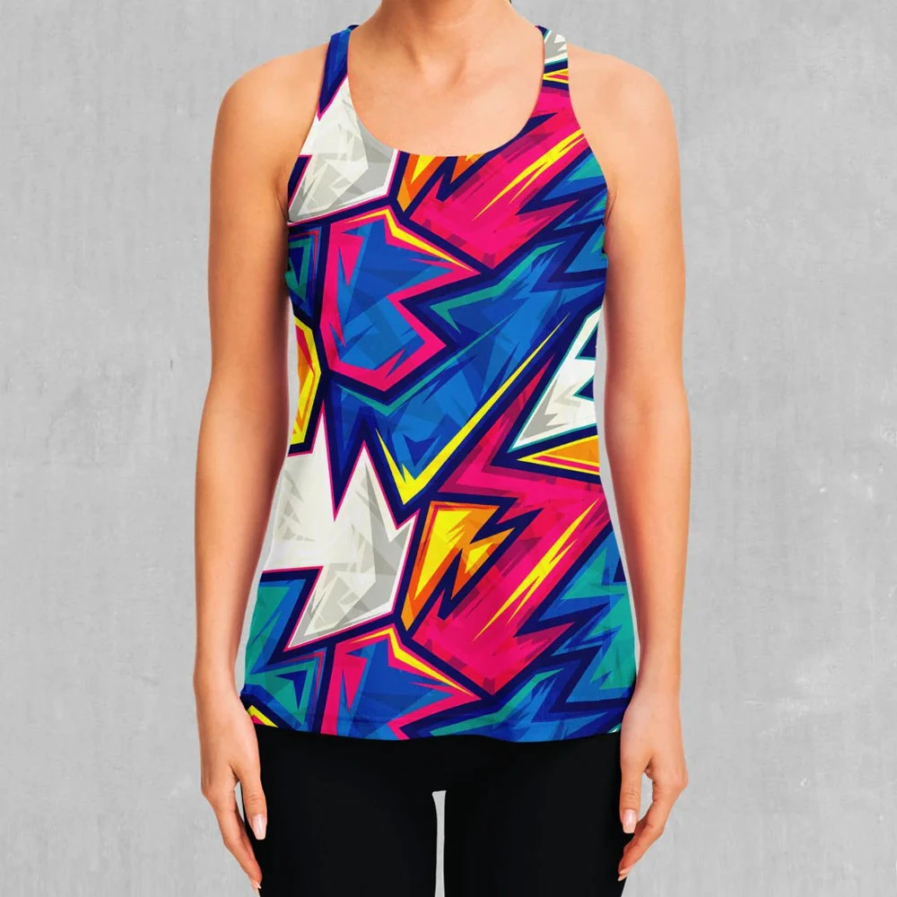 OEM Service Custom Logo Sublimation Print 100% Cotton Breathable Eco-Friendly Sleeveless Fitness Running Vest Gym Tank Top Women