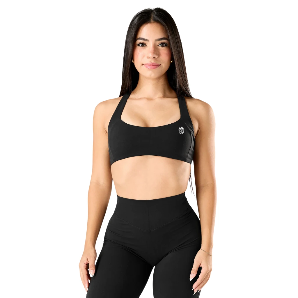 Women Medium Support Sports Bra A B Cup Yoga Training Gym Workout Soft Stretch Fit Ladies Activewear Top