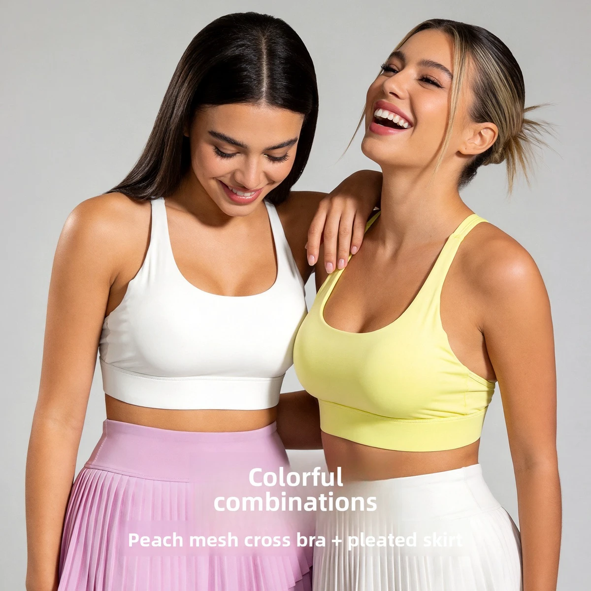 Fashion New Style Back-Cross Seamless High Support Sports Bra With Beautiful Back One-Piece Design For Women Fitness