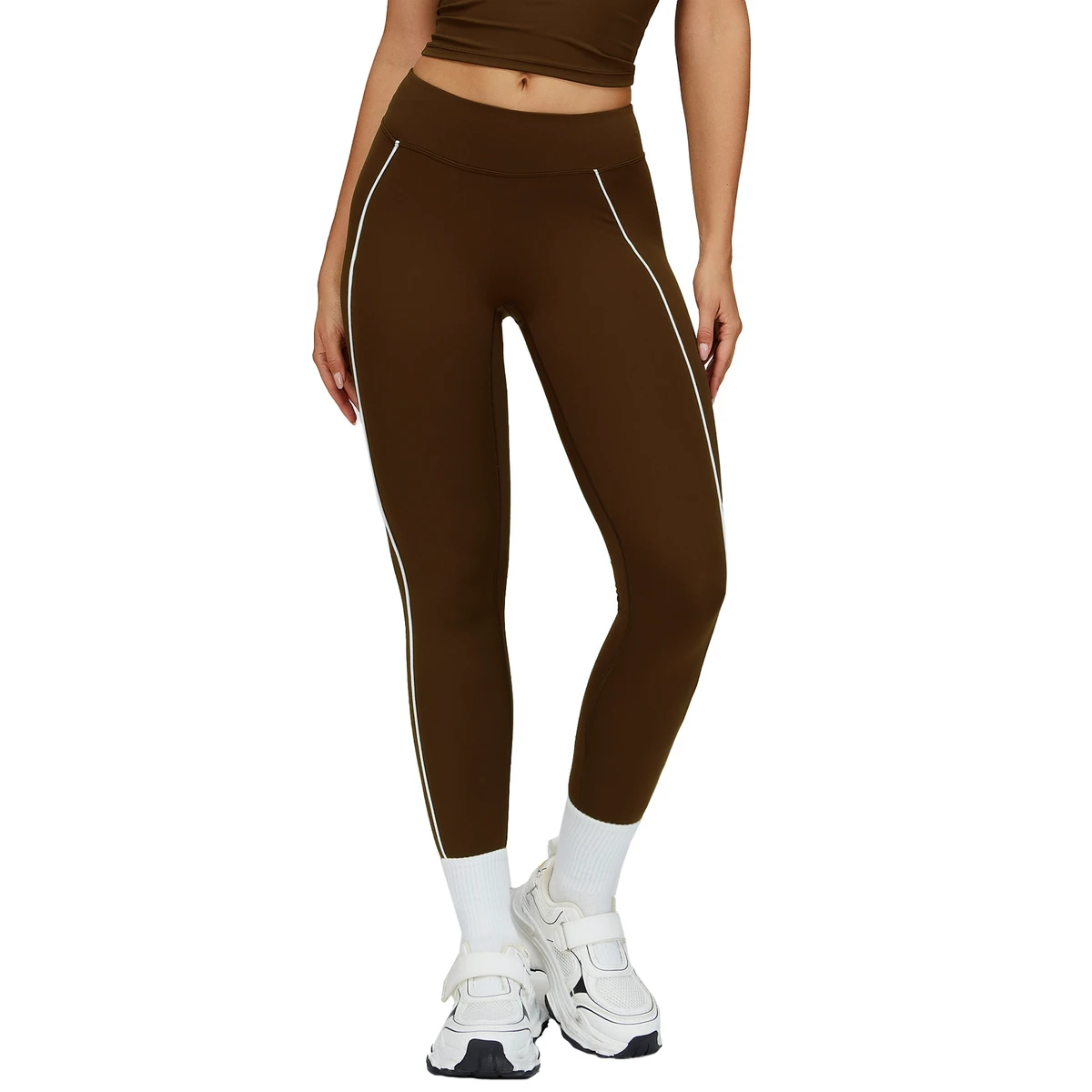 Nude-feel Regular Fit Yoga Pants Windproof Quick Dry High Waist Full Length Unisex Sports Pants for Spring Outdoor Running