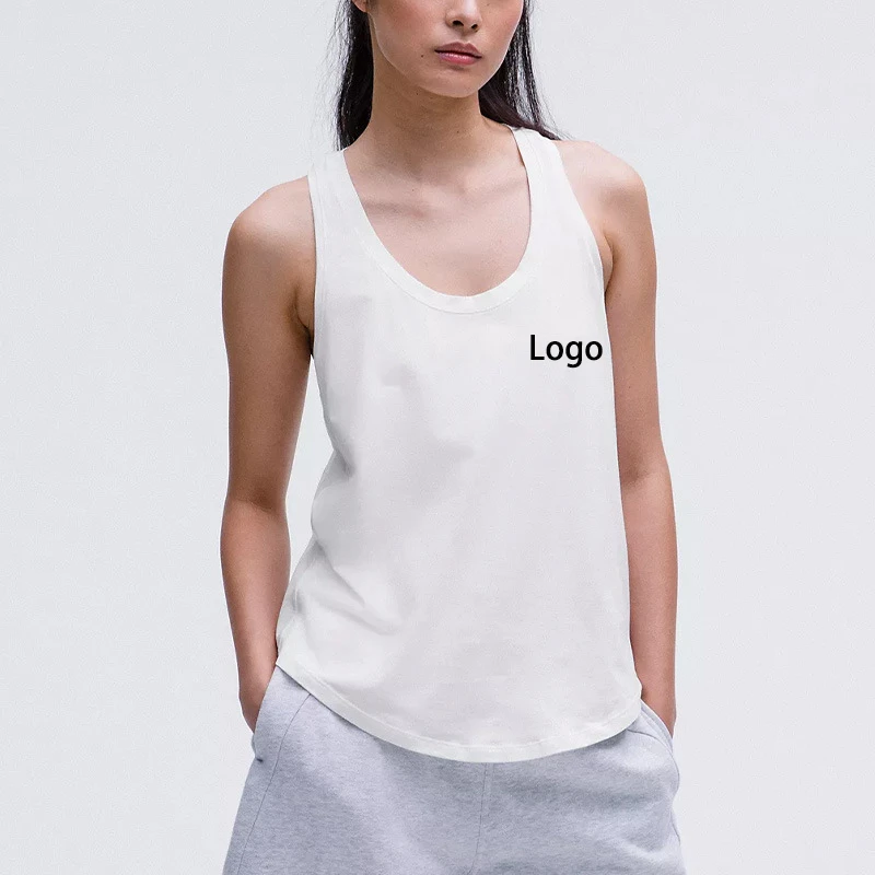 Custom Skin Friendly Breathable Women's Summer tank Tops Yoga Outdoor Sport Fitness Loose Casual Gym Outfit Sleeveless Yoga Top