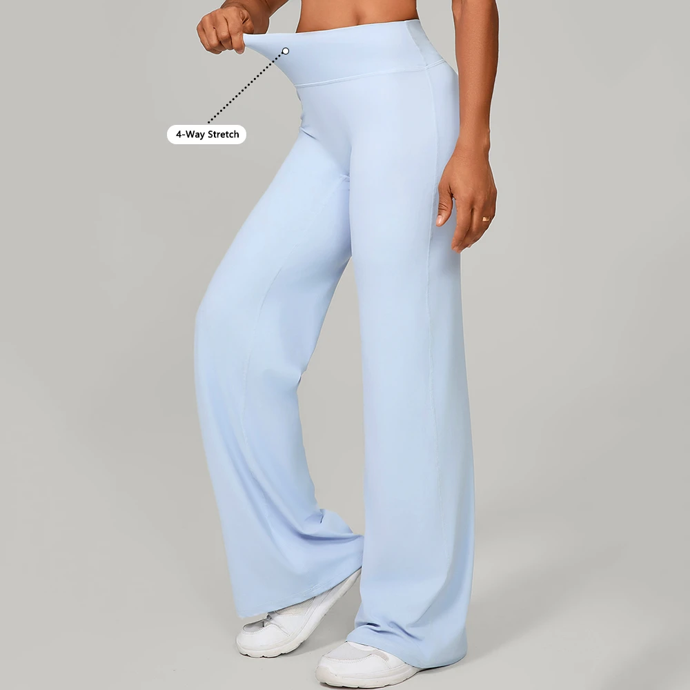 Wholesale Butt-lifting Pilates Yoga Pants Loose Wide-leg Straight-leg Workout Pants for Running Fitness