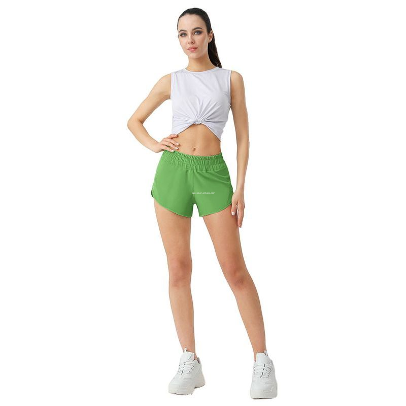 Summer New 2.5 Inch Loose Breathable Quick Drying Lulu Sports Shorts Women's All-match Casual Shorts GYM Lulu Yoga Shorts