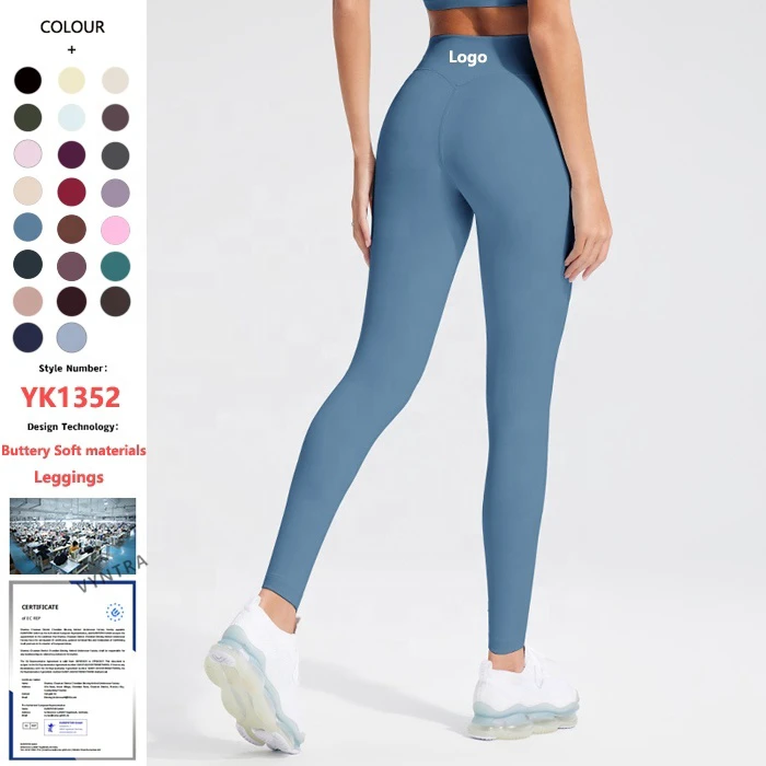 Custom Workout Cloud Buttery Soft High Impact Waist Hip Butt Lifting Women's Fitness Gym Running Yoga Tights Sports Leggings